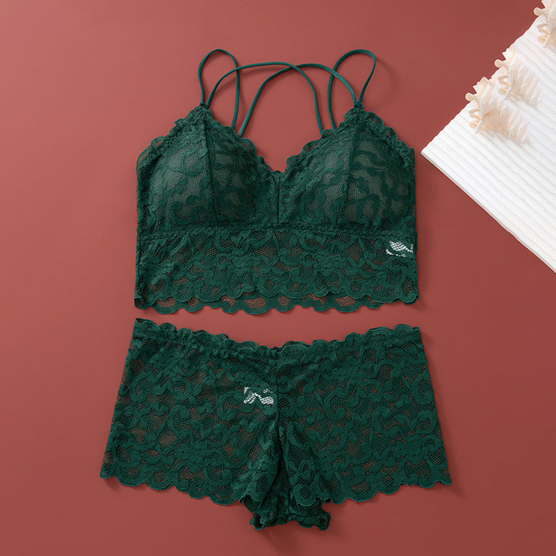 ⏳ Limited time 50% off! 💥Women's Lace Bralette and Panty Set(The more you buy, the higher the discount)