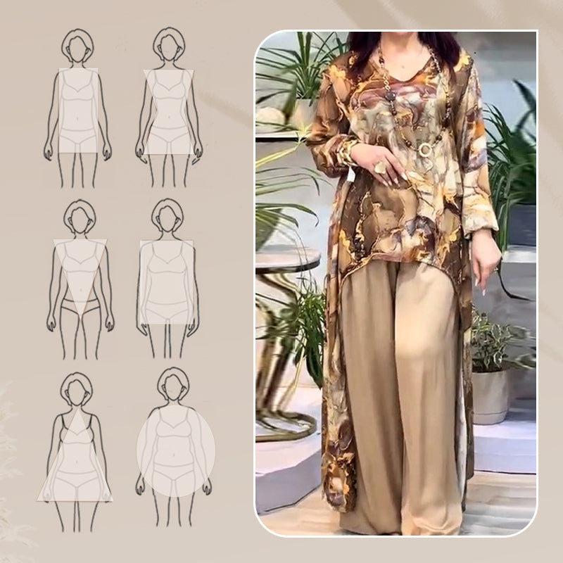❤️Higher Quality-❤️Women’s Trendy Print Top & Pants Two-Piece Set