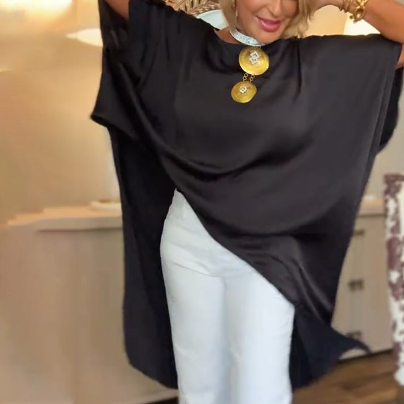 Women's Asymmetrical Off-Shoulder Loose Long Top