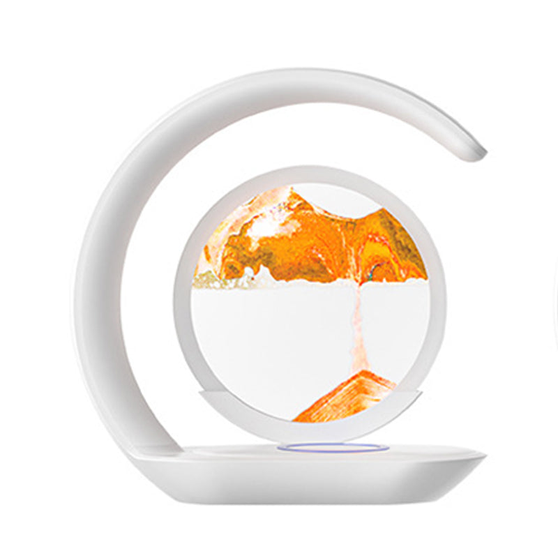 Moving Sand Art Lamp with Wireless Charging Panel