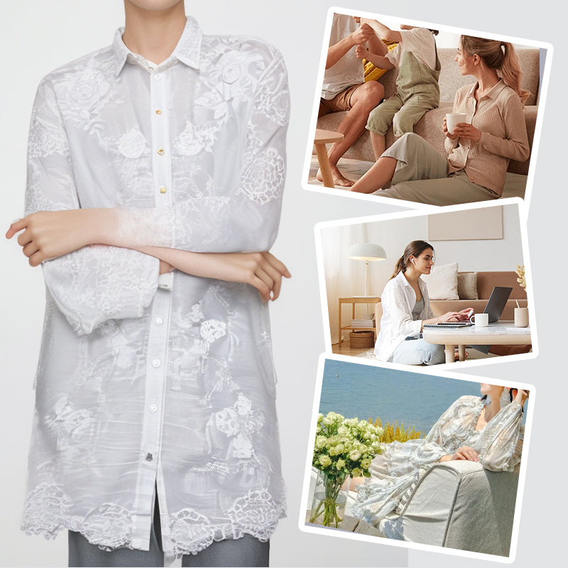 Woman’s Comfortable Embroidered Shirt Dress