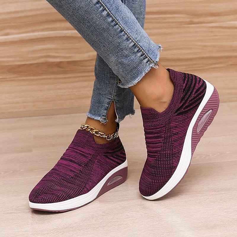 Casual Stretch Mesh Thick Sole Women's Shoes