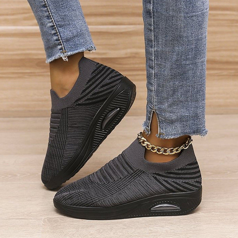 Casual Stretch Mesh Thick Sole Women's Shoes