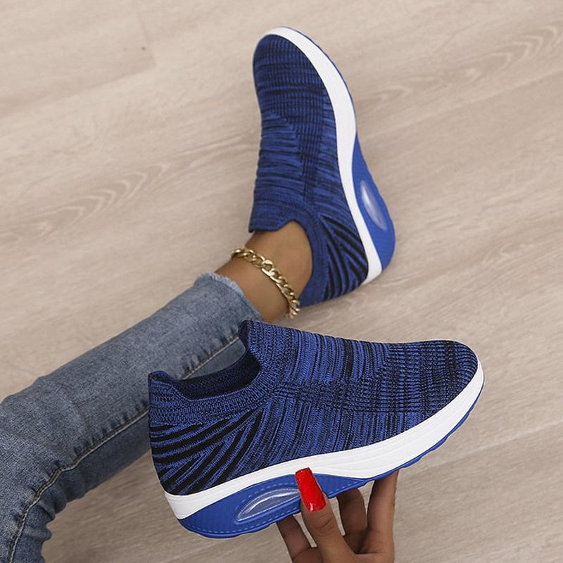 Casual Stretch Mesh Thick Sole Women's Shoes