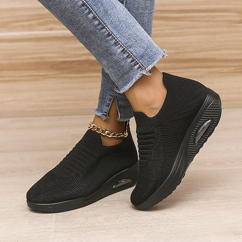Casual Stretch Mesh Thick Sole Women's Shoes