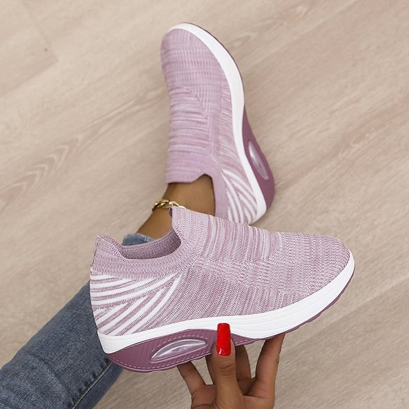 Casual Stretch Mesh Thick Sole Women's Shoes