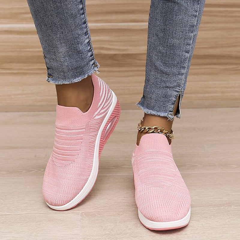 Casual Stretch Mesh Thick Sole Women's Shoes