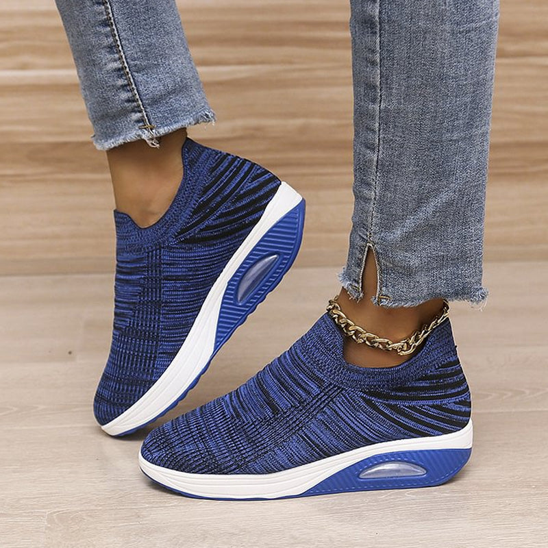 Casual Stretch Mesh Thick Sole Women's Shoes