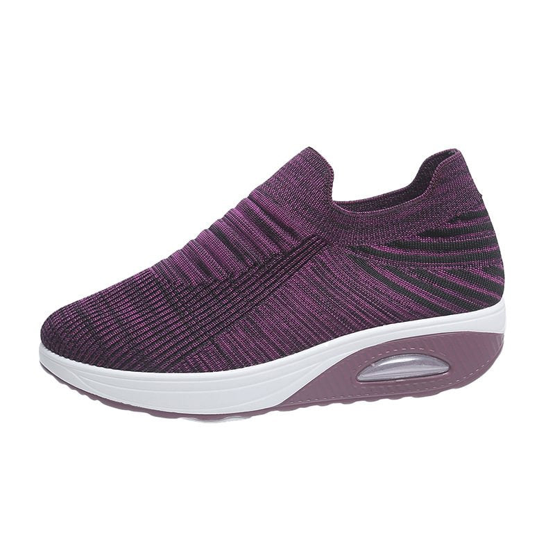 Casual Stretch Mesh Thick Sole Women's Shoes