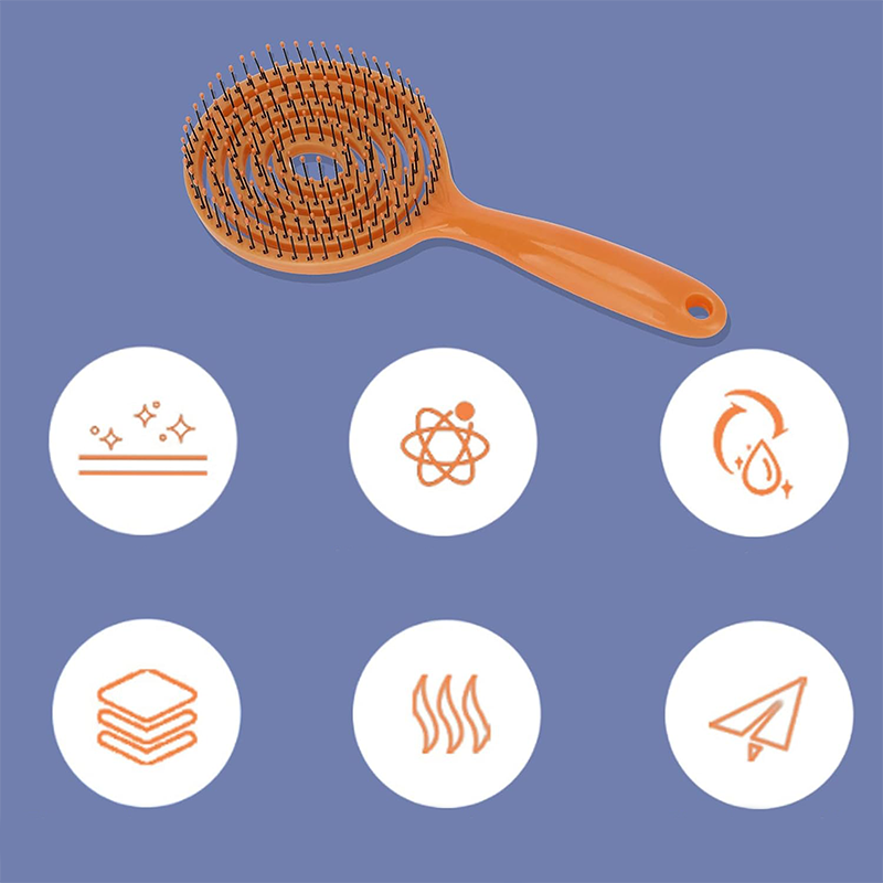 💥Unique and portable hair straightening brush
