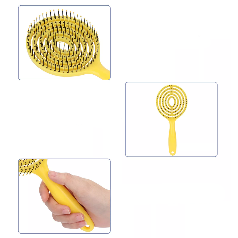 💥Unique and portable hair straightening brush