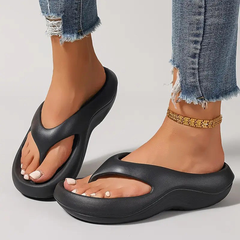 Fashion Non-slip Soft Thick Sole Flip Flops