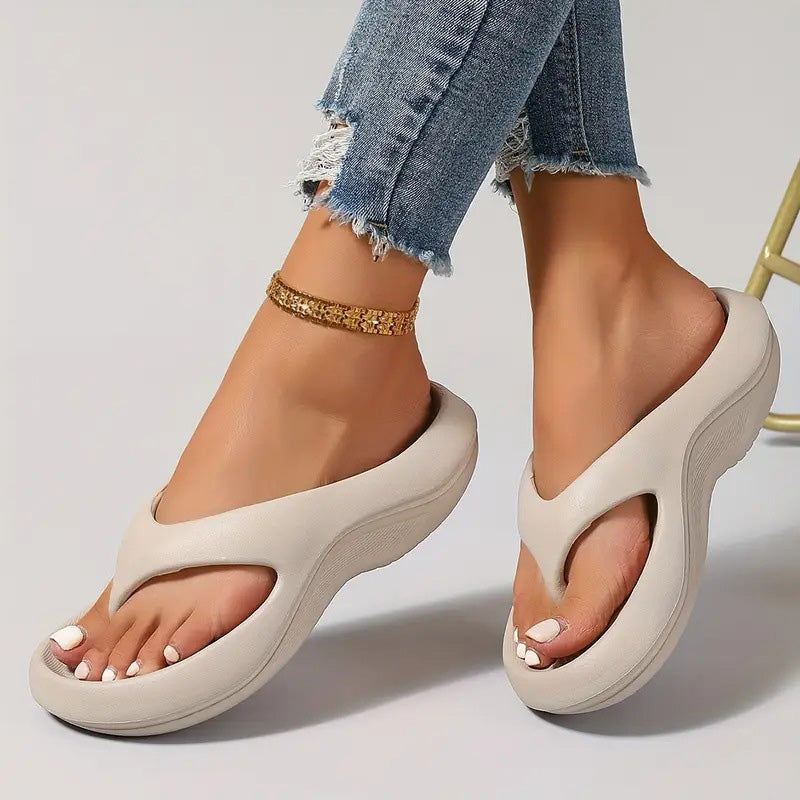 Fashion Non-slip Soft Thick Sole Flip Flops