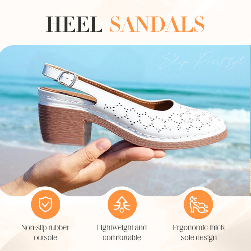 🏖️Summer Hot Sale 49% OFF🌼Women's Fashion Hollow Out Chunky High Heel Sandals