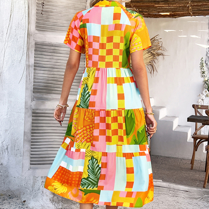 🌴Summer Specials🌴Women's Casual Boho V-Neck Dress