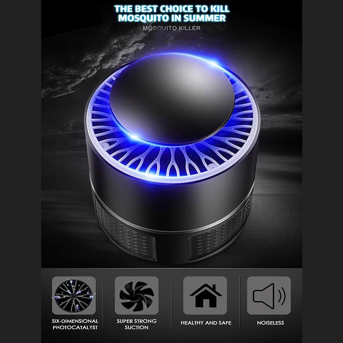 Mosquitoes Eliminator With LED Light, Noiseless And Nontoxic