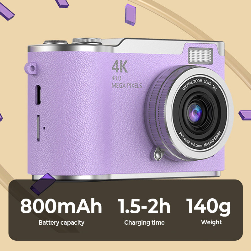 🌈4K HD Flip-Screen Digital Camera📸