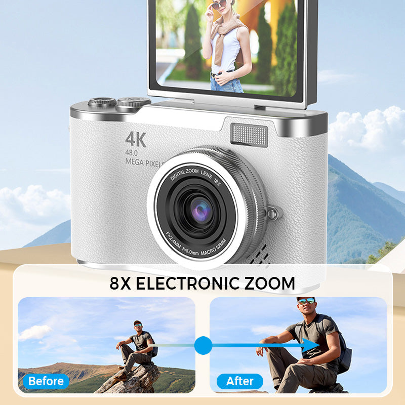 🌈4K HD Flip-Screen Digital Camera📸