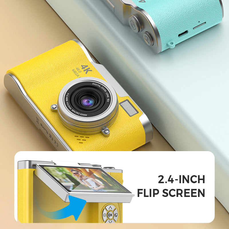 🌈4K HD Flip-Screen Digital Camera📸