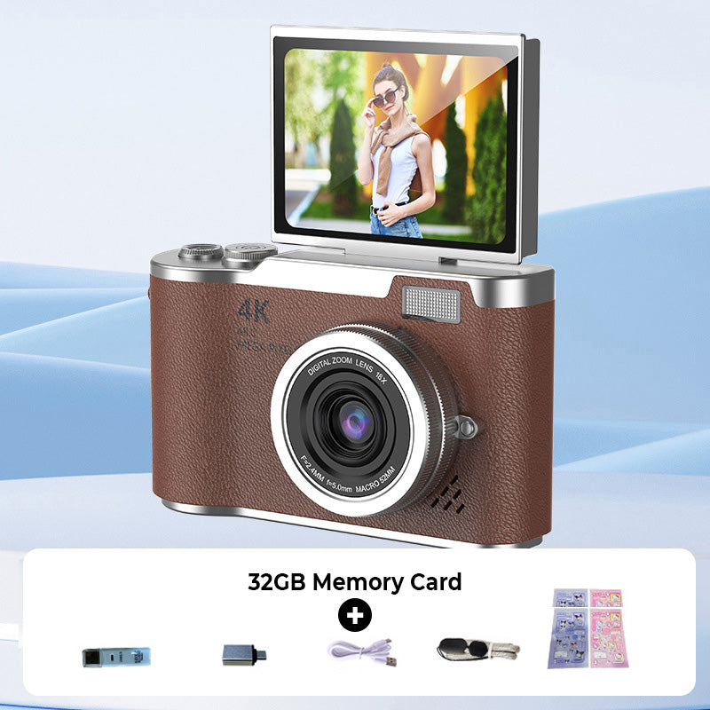 🌈4K HD Flip-Screen Digital Camera📸