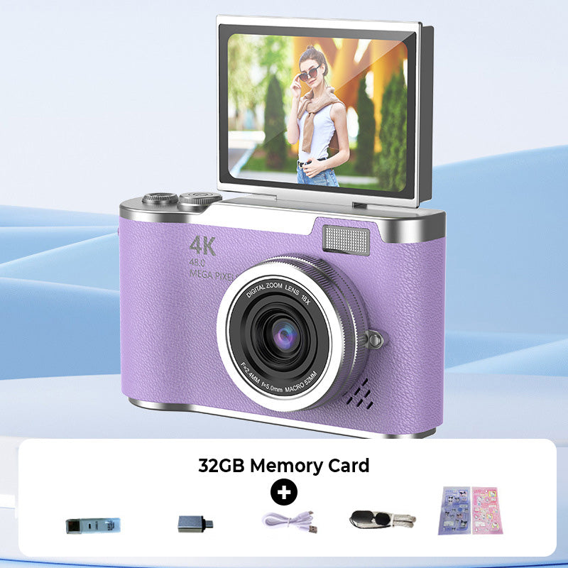 🌈4K HD Flip-Screen Digital Camera📸