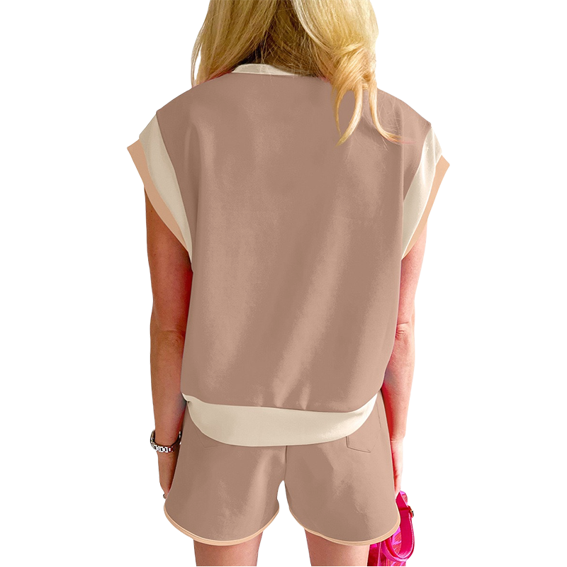 🌸Summer Hot Sale 49%OFF🌸Women's Color-block 2 Piece Outfits