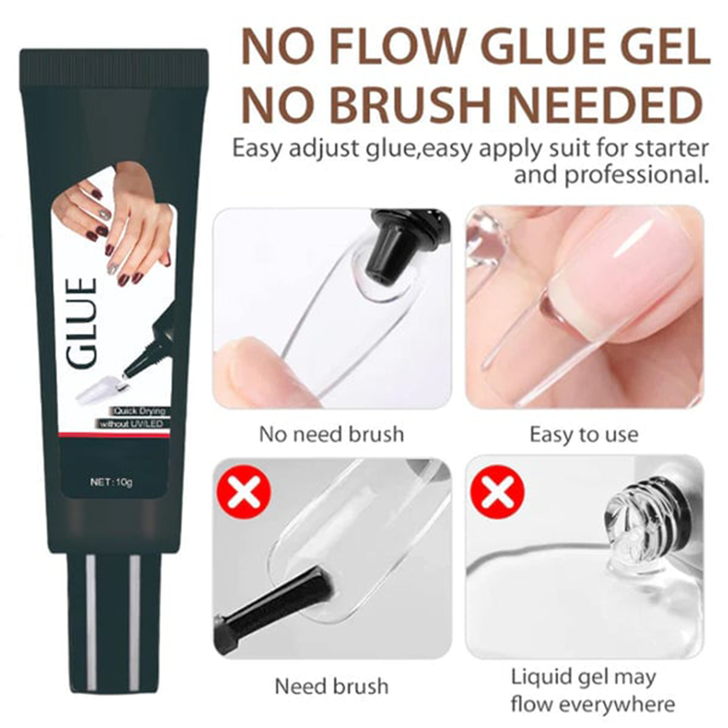 🔥2025 HOT SALE🔥 Extra Strong Fast-Drying Semi-Solid Nail Glue & Remover Set