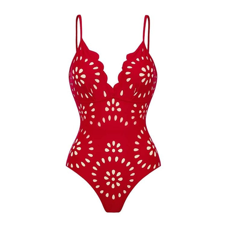 Women’s Sexy One Piece Swimsuit with Matching Swim Long Skirt