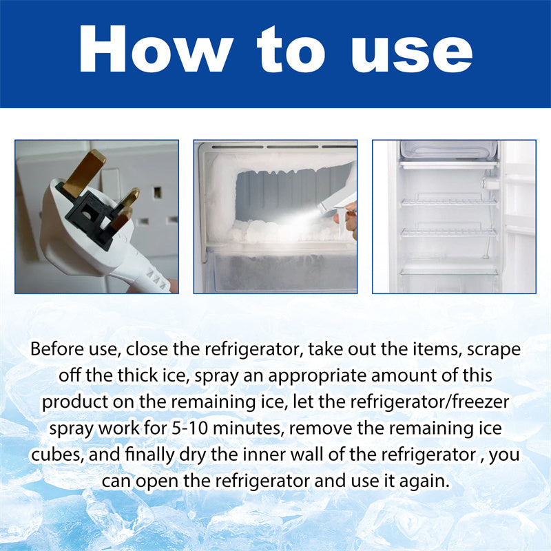 💥Biggest Sales - 50% OFF💥120ml Fridge Freezer De-Icer Spray