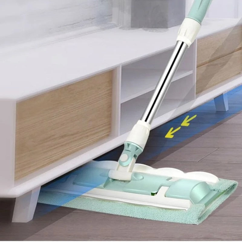 🔥Summer Hot Sale 49% OFF🔥Flat Mop with Stainless Steel Handle with Reusable Washable Mop Cloths