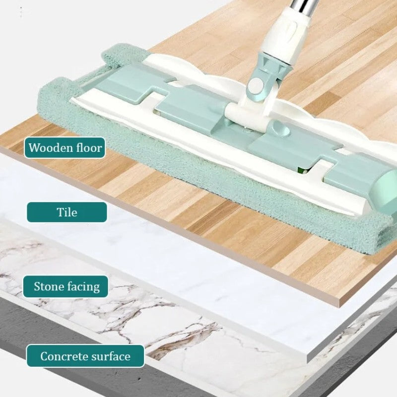🔥Summer Hot Sale 49% OFF🔥Flat Mop with Stainless Steel Handle with Reusable Washable Mop Cloths
