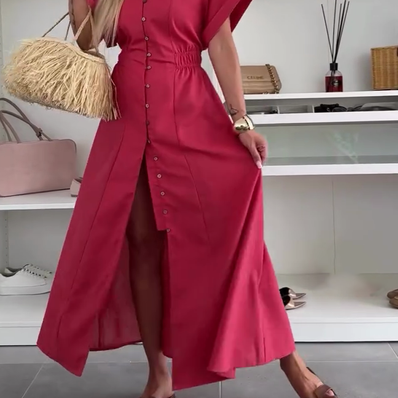 Women's Solid Color Casual Maxi Dress