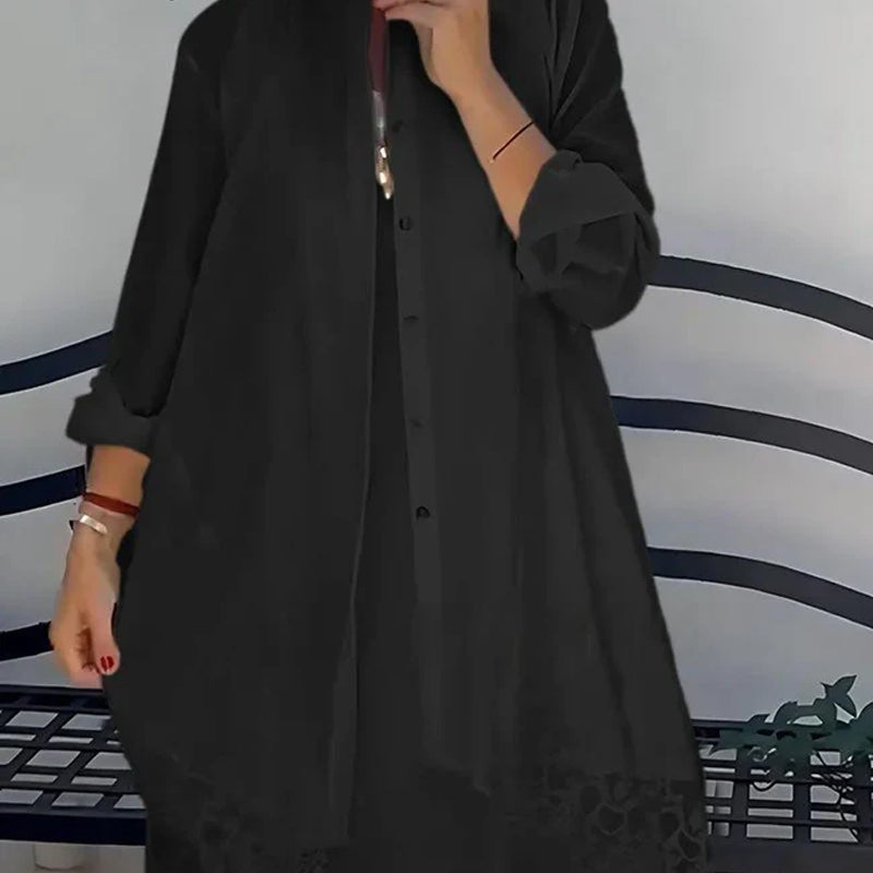 Women’s Sleeveless Dress & Lace Cardigan Set