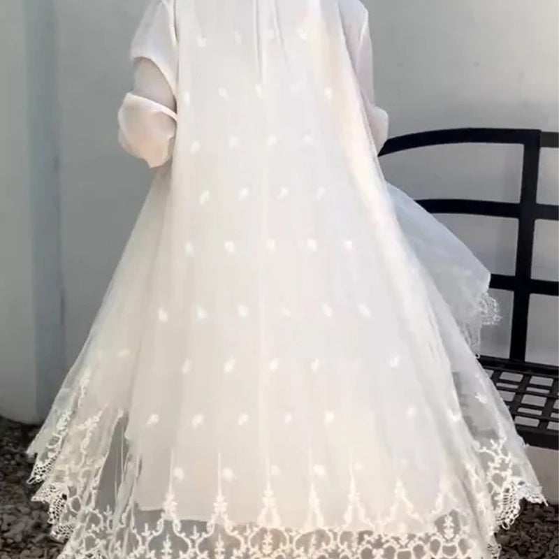 Women’s Sleeveless Dress & Lace Cardigan Set