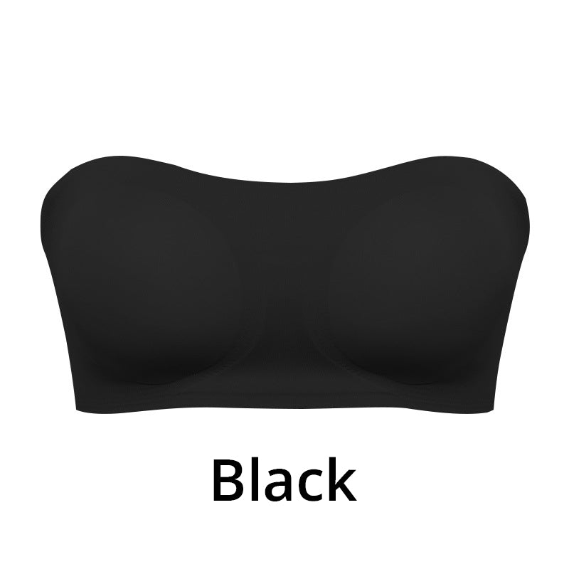 💥Buy 2 Save 10%-Women's Non-Slip Strapless Wireless Bra with Crossover Side Closure