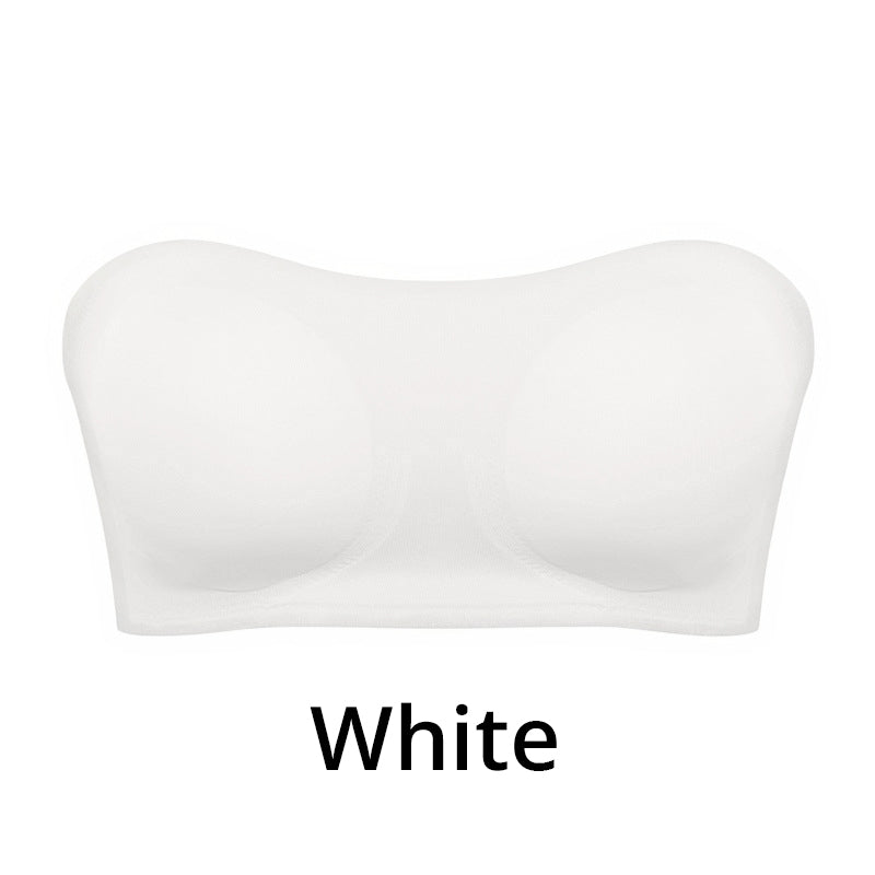 💥Buy 2 Save 10%-Women's Non-Slip Strapless Wireless Bra with Crossover Side Closure