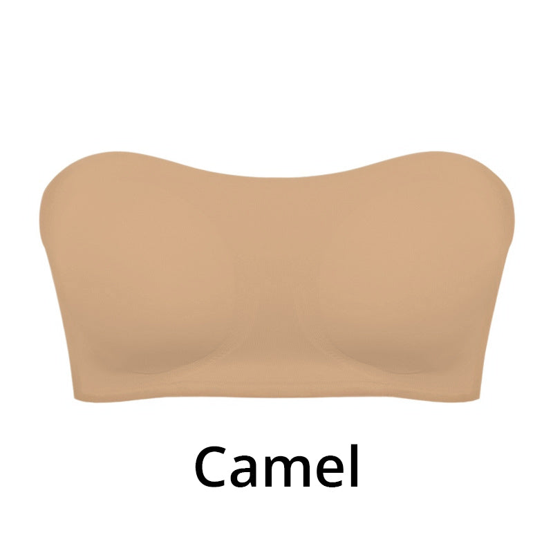 💥Buy 2 Save 10%-Women's Non-Slip Strapless Wireless Bra with Crossover Side Closure