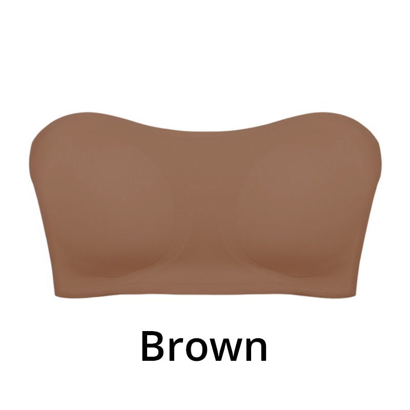 💥Buy 2 Save 10%-Women's Non-Slip Strapless Wireless Bra with Crossover Side Closure