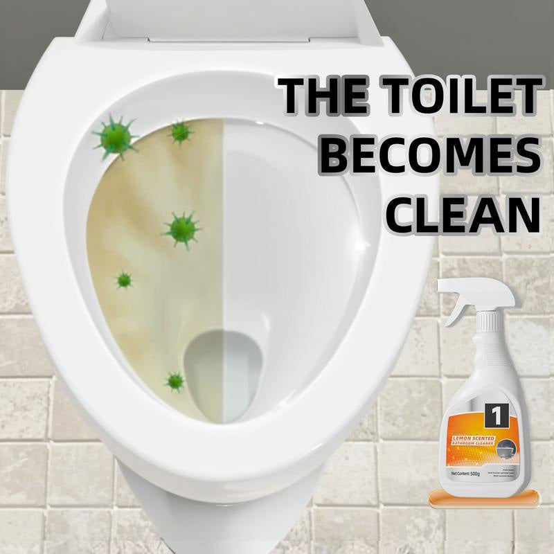 Multi-Functional Stain-Removing Lemon-Scented Bathroom Cleaner Spray