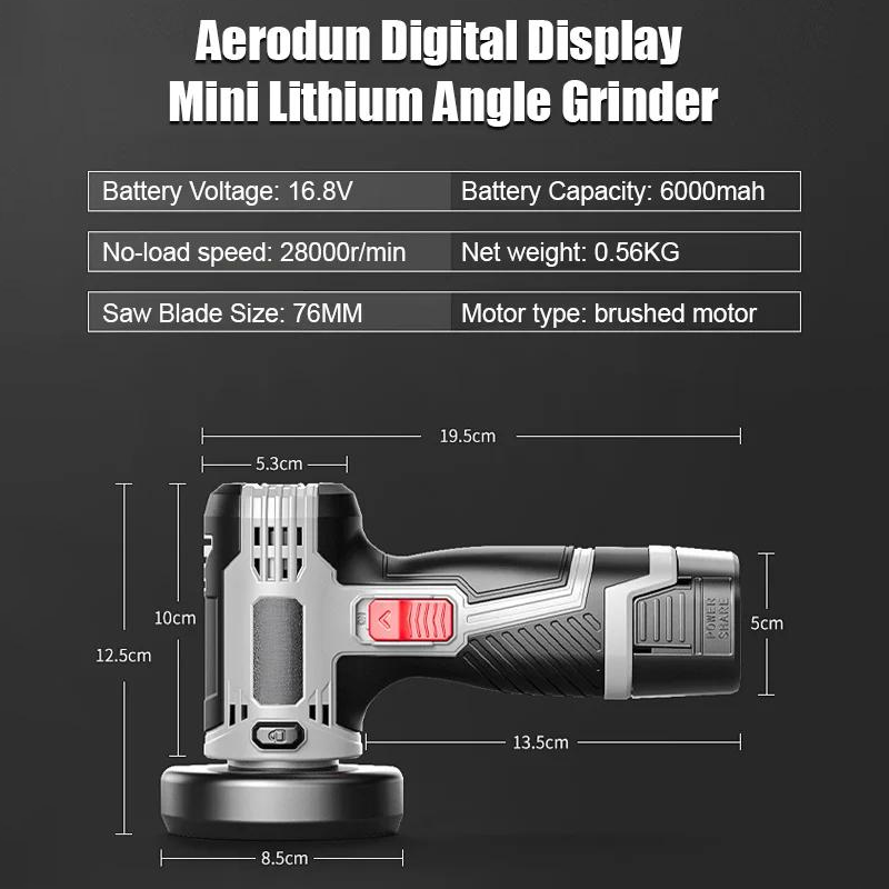 ⏳Time-limited Special⌛Multifunctional Angle Grinder With Digital Display