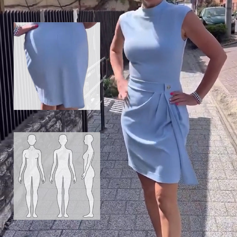 Women's Sleeveless Solid Color Dress