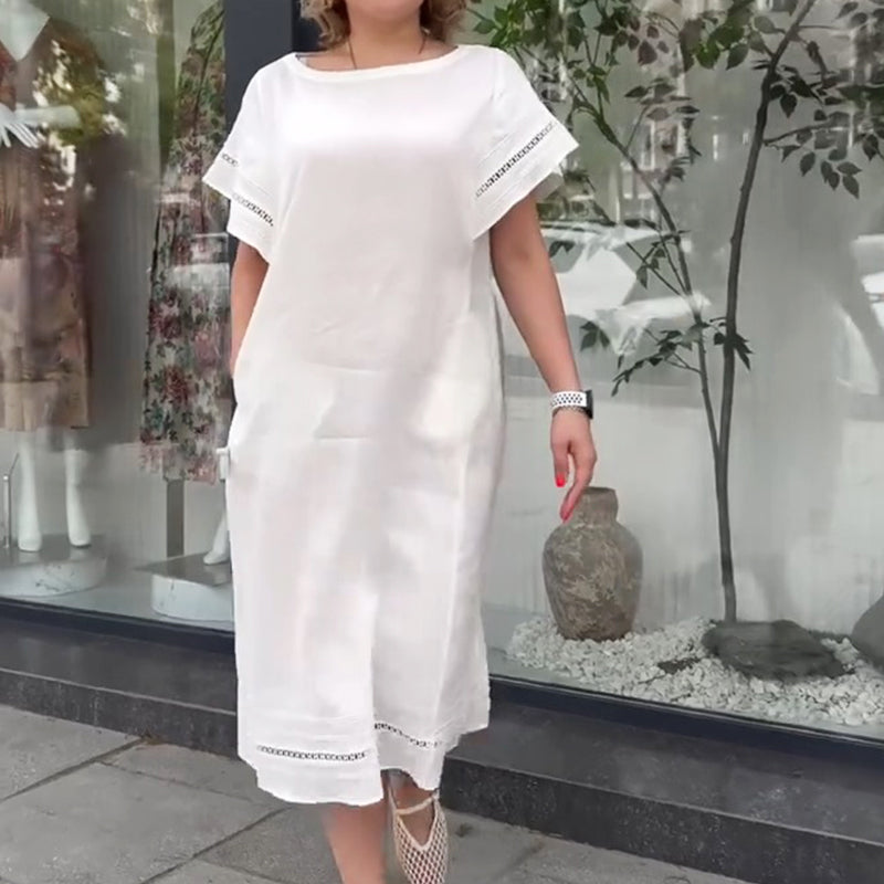 🦋🦋Loose Fit White Maxi Dress