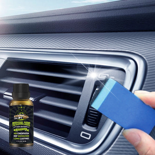 🚗✨Car Plastic Revival Kit! Restore & Shine with Protective Coating💎