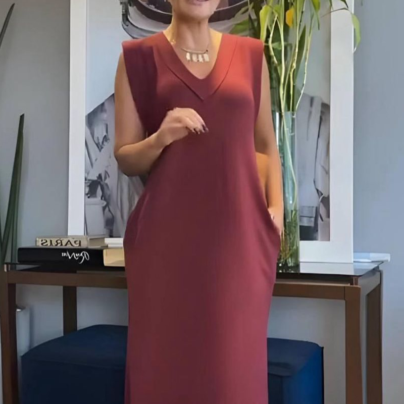 💕What should I wear tomorrow?💕Women's V-Neck Sleeveless Split Maxi Dress