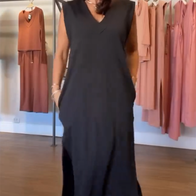💕What should I wear tomorrow?💕Women's V-Neck Sleeveless Split Maxi Dress
