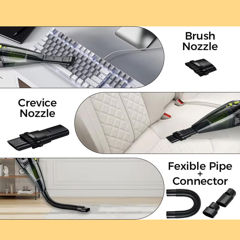🚗💨 Must-have for drivers! Multi-functional Wireless Powerful Car Vacuum Cleaner, effortlessly clean your car interior! 🧹✨