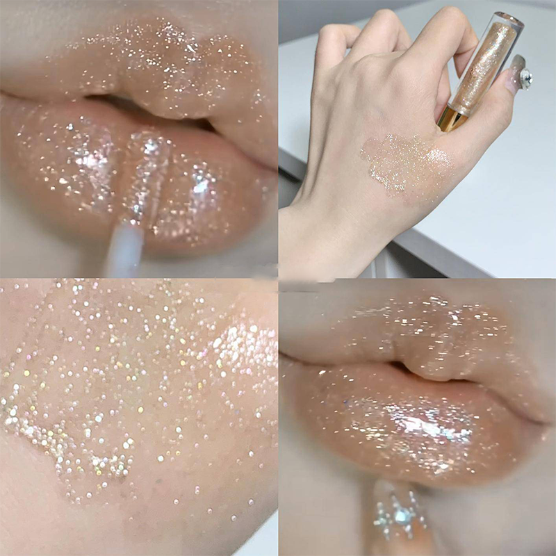🎉Hydrating High-Gloss Glittery Lip Gloss