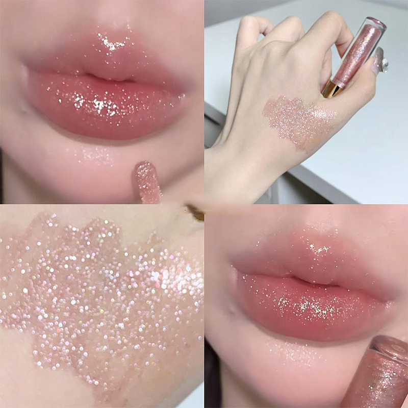 🎉Hydrating High-Gloss Glittery Lip Gloss