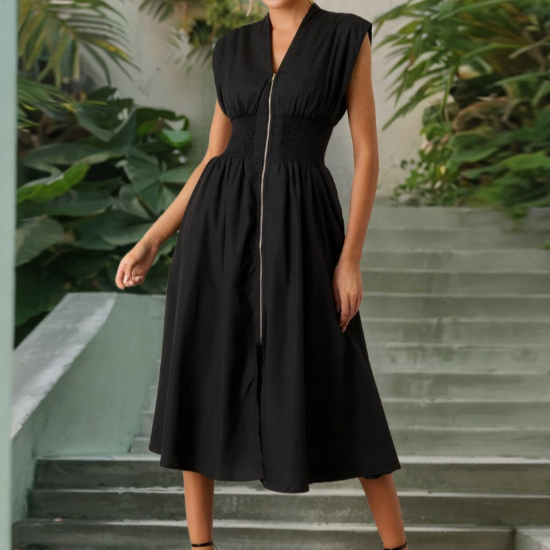 💃Hot Sale 50%⏰Women's Elegant V-Neck Split Maxi Dress👗