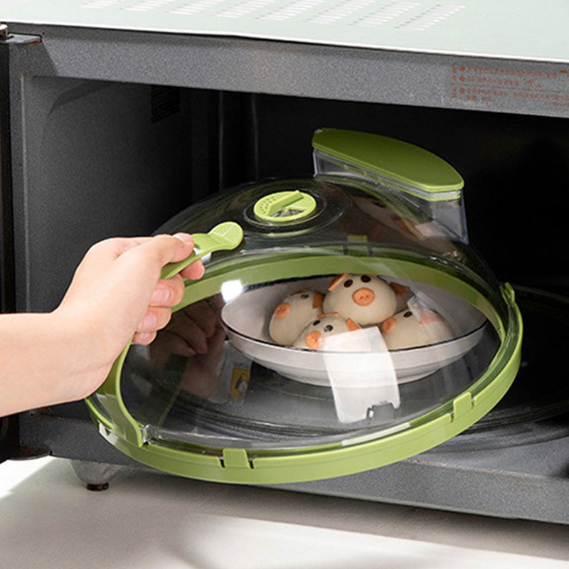 🔥New Hot Selling 50% OFF❤️🔥 Clear Microwave Splatter Cover with Water Steamer and Handle